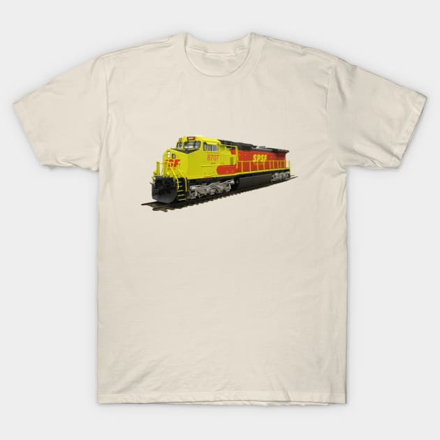 SPSF Railway C44-9W Locomotive T-Shirt by Kodachrome Railway Colors